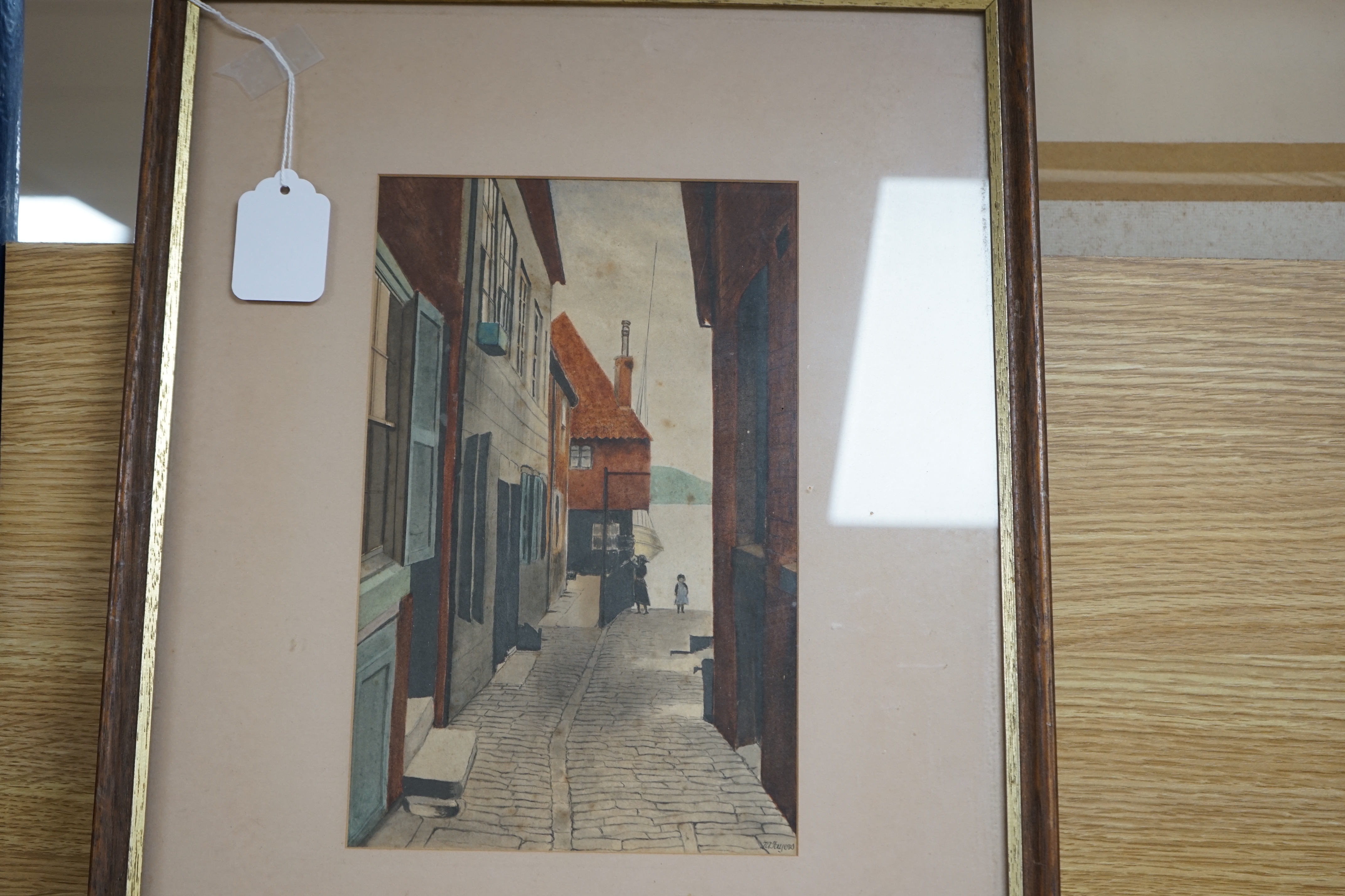J. A. Fayers, watercolour, 'Robin Hood Bay, Yorkshire', signed, 27 x 17cm